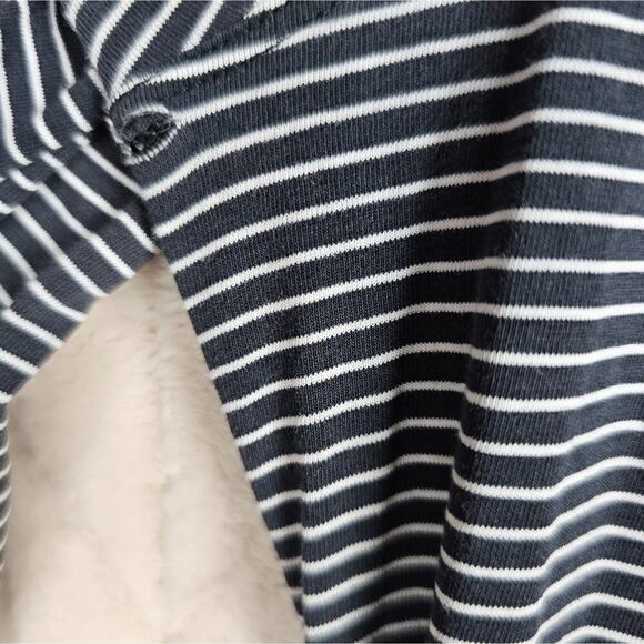 Lululemon Back In Action Shirt 6 Striped Cotton Lightweight Athleisure Gym - Picture 5 of 6